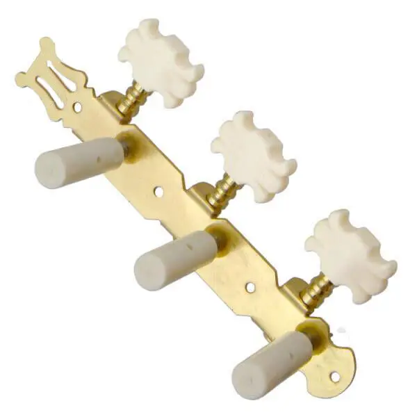 Elegant Gold-Tone Guitar Tuning Peg Set for Classical Guitars 2 Elegant Gold-Tone Guitar Tuning Peg Set for Classical Guitars - Image 2