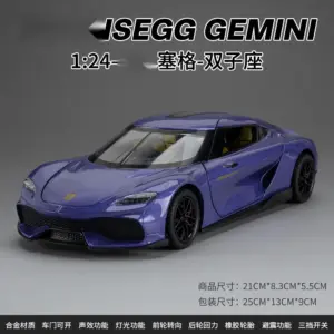 1:24 Gemera GT Diecast Model in Silver 15 Sb2b5d832213341ecabae6f99d78db9b8R