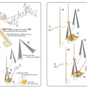 3D Nautical Paper Craft Sailing Ship Model 9 Sb2e2dafa1dfd48ceb503bc31ab6e5a6du