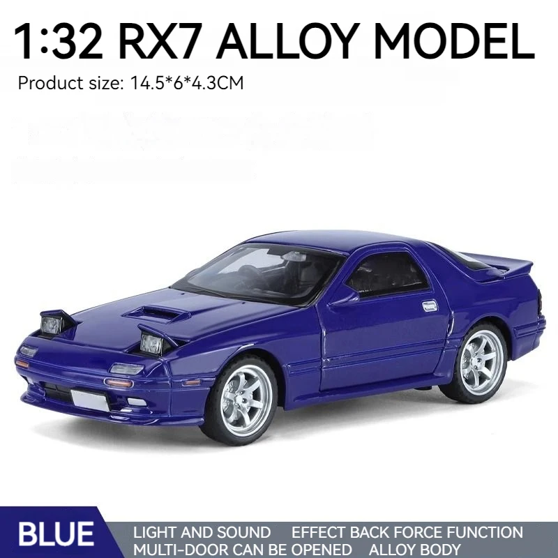 White Mazda RX-7 Diecast Model 1:32 Scale 9 White Mazda RX-7 Diecast Model 1:32 Scale - Image 9