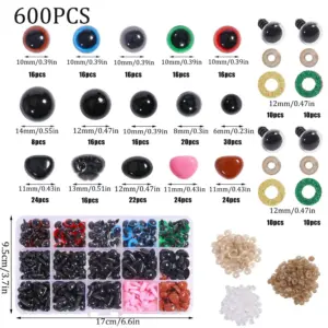 600 Black Plastic Safety Eyes for Crafts 7 Sb3118d1ff8b84b63b7d21d3215e7f1bcS