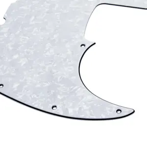 White Pearl 4-Ply J-Bass Pickguard for USA/Mexico 10 Sb3137209b6c64c2594c052895ec068a2k