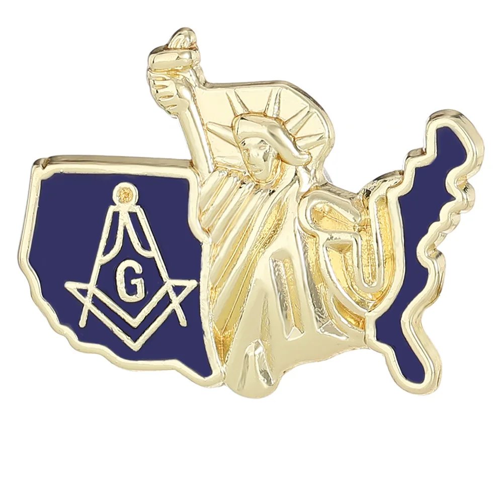 Masonic Badge Alloy with Patriotic Symbols 8 Masonic Badge Alloy with Patriotic Symbols - Image 8