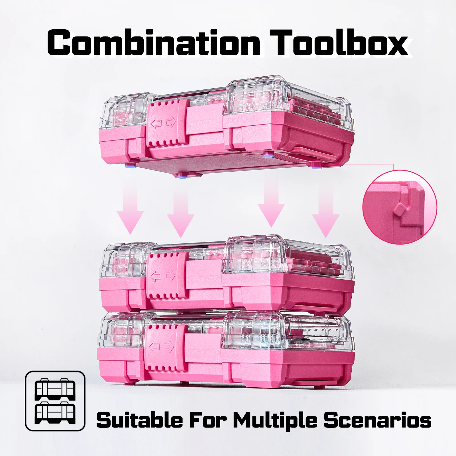 Pink Transparent Impact Screwdriver Bits Set 3 Pink Transparent Impact Screwdriver Bits Set - Image 3