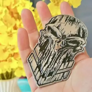 3-Inch Metal 3D Skull Emblem Car Sticker 9 Sb36c1e0dae2348f580cf2b32c25d43a47