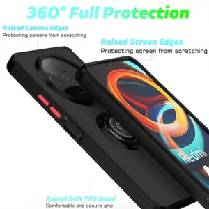 Xiaomi Redmi A3 Matte Shockproof Case with Ring Stand 14 Sb375eacac26a4c1dbf5d836237df0b6fc
