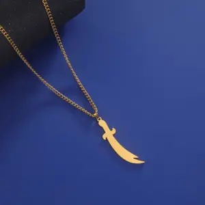 Stainless Steel Islamic Pendant Necklace Gold/Silver 12 Sb3787270fb2042e2bbca695e31175229O