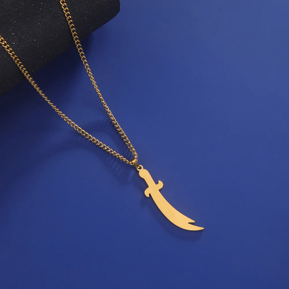 Stainless Steel Islamic Pendant Necklace Gold/Silver 5 Stainless Steel Islamic Pendant Necklace Gold/Silver - Image 5