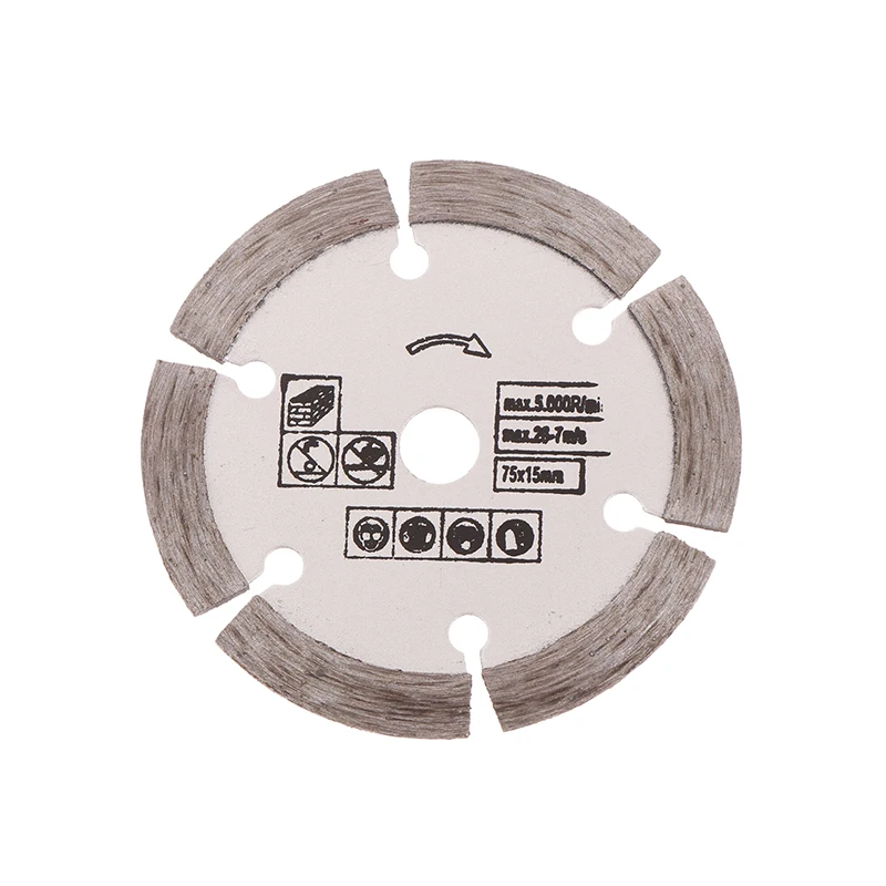 75mm Silver Diamond Cutting Disc for Angle Grinders 2 75mm Silver Diamond Cutting Disc for Angle Grinders - Image 2