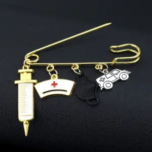 Medical-Themed Brooch Collection with Enamel Accents 14 Sb3a7e8e78cba46a19af452bfec29451dt