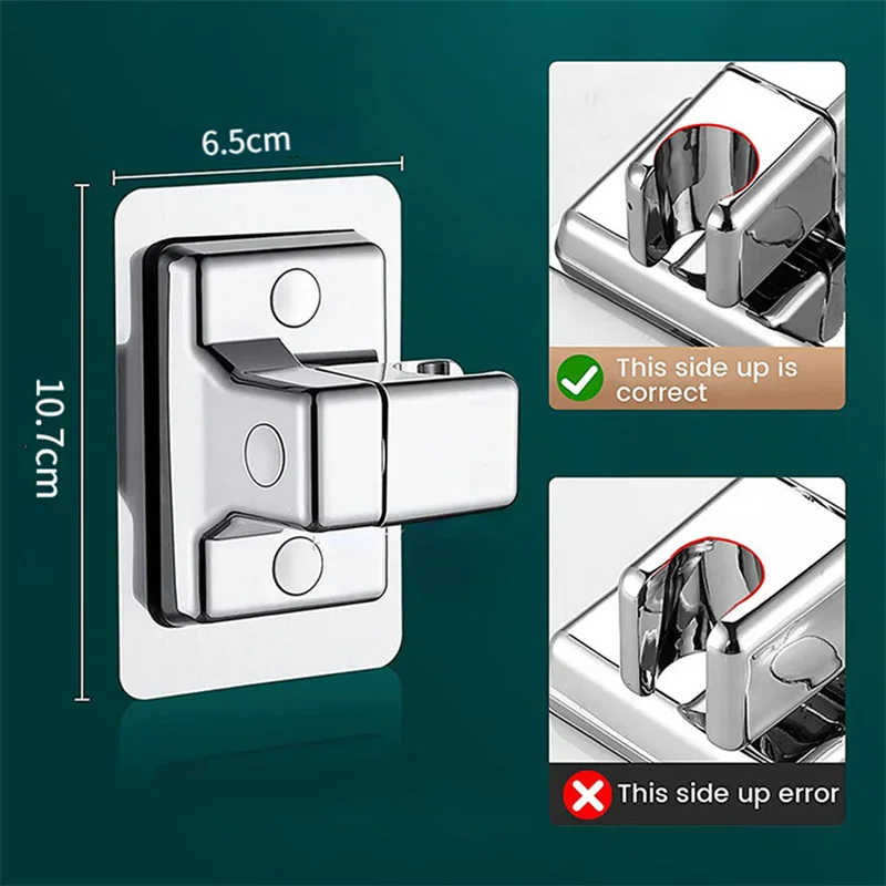 Modern Chrome Shower Holder for Handhelds 4 Modern Chrome Shower Holder for Handhelds - Image 4