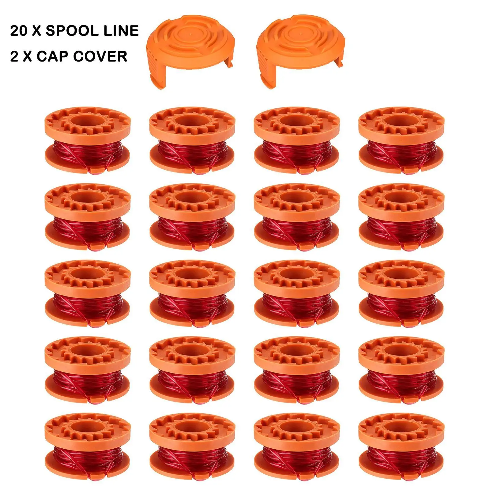 Vibrant Orange Worx Trimmer Spool Set 7 Vibrant Orange Worx Trimmer Spool Set - Image 7