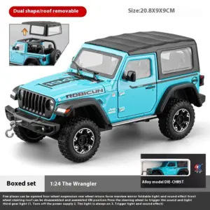 Vibrant Yellow 1:24 Diecast Jeep Model by CCA 16 Sb41cc28c56a04c61bcfcde7ea53dd742H