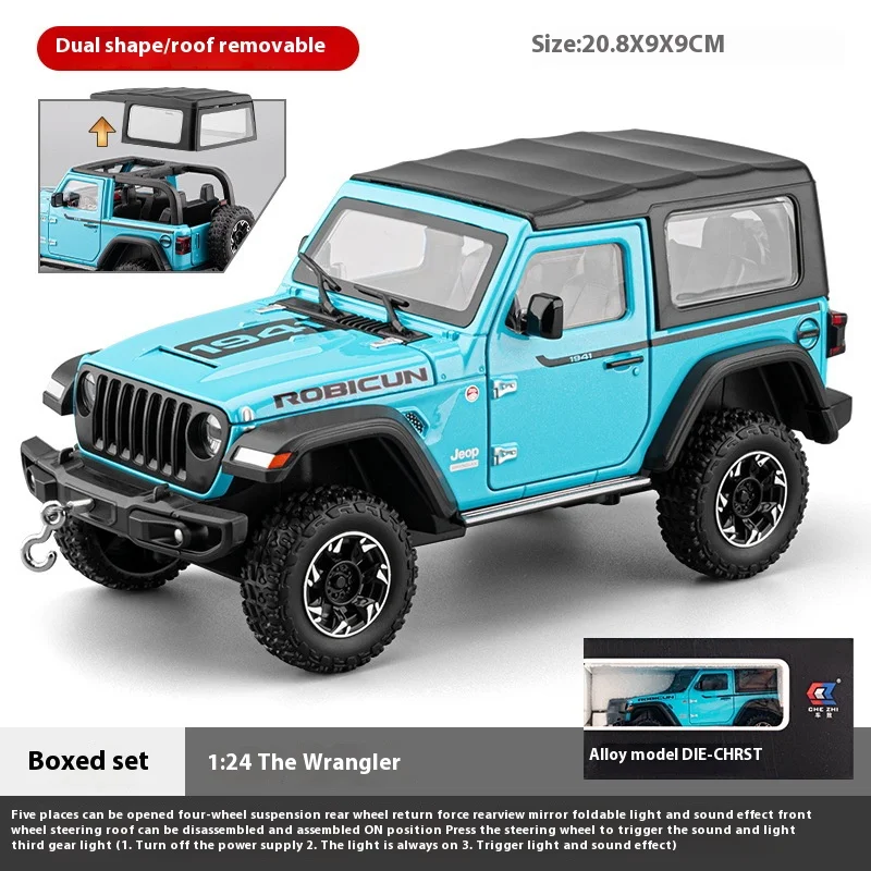 Vibrant Yellow 1:24 Diecast Jeep Model by CCA 7 Vibrant Yellow 1:24 Diecast Jeep Model by CCA - Image 7