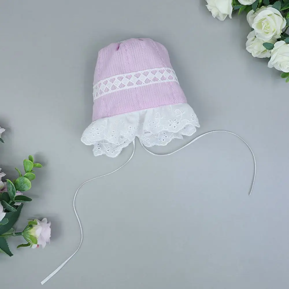 Vintage-Style White Lace Doll Bonnet for 20cm Dolls 8 Vintage-Style White Lace Doll Bonnet for 20cm Dolls - Image 8