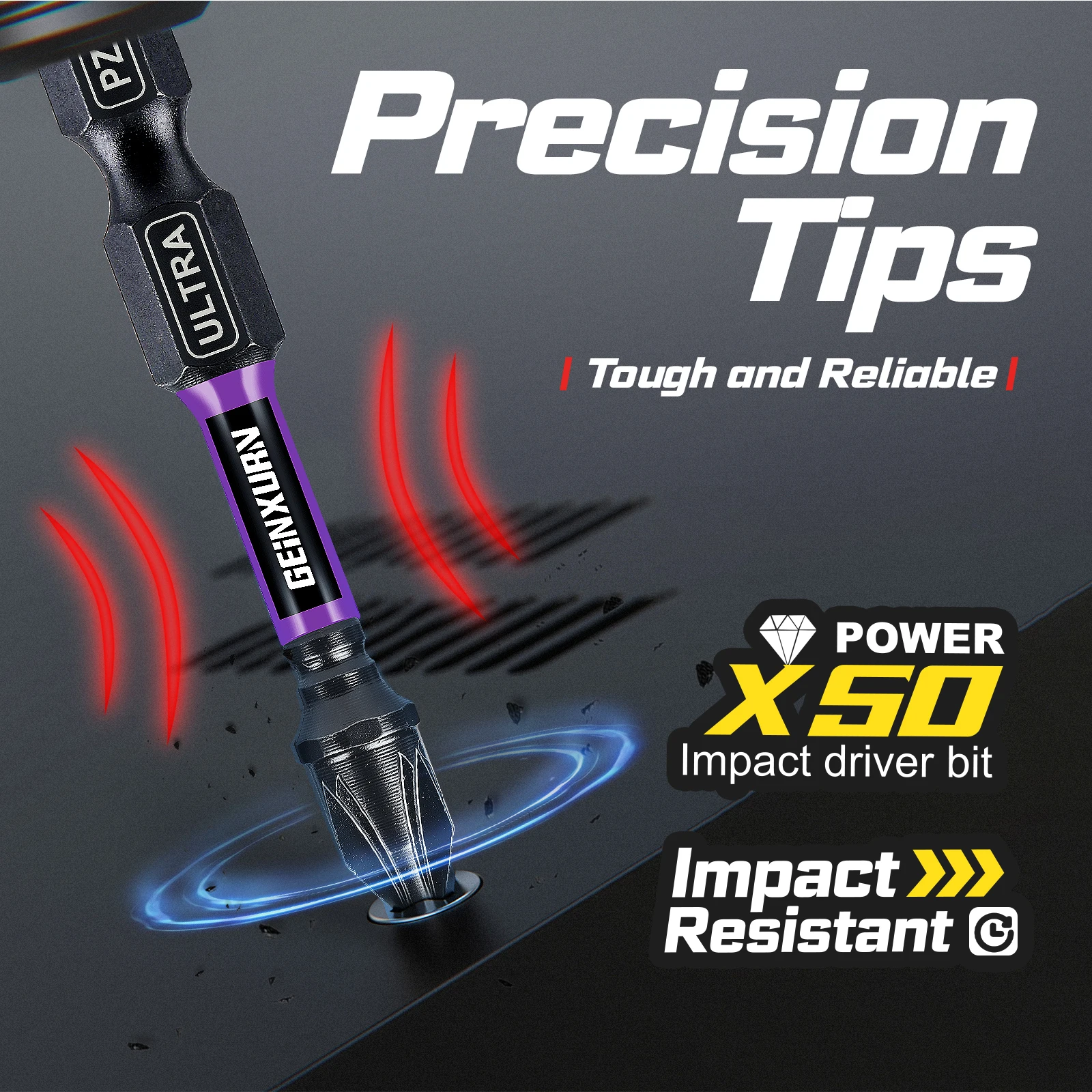 Impact #2 Pozidriv Screwdriver Bits Set for Professionals 5 Impact #2 Pozidriv Screwdriver Bits Set for Professionals - Image 5