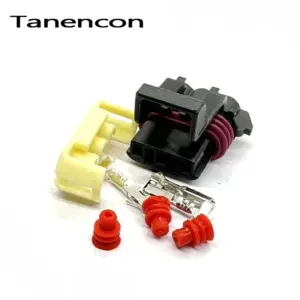 3 Pin Black Metri-Pack Connectors Set of 3 15 Sb44f47fb6597437e8ada2c85bea37a668