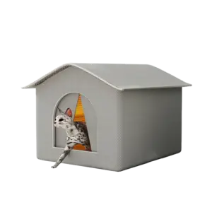 Outdoor Waterproof Cat Shelter in Multiple Sizes 15 Sb485d58c1169441eab94cd98a2c40cf4u