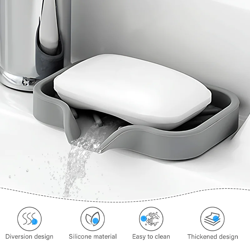 Silicone Sink Organizer with Drainage System 3 Silicone Sink Organizer with Drainage System - Image 3