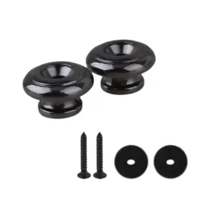 Stylish Guitar Strap Lock Pins in Chrome, Black, or Copper 7 Sb49453612f9743058d9952c7ce48528dO