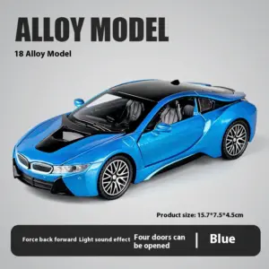Blue 1:32 Diecast Alloy Sports Car Model 17 Sb4c79779981e4a85bcd59a8b50fe3a15C