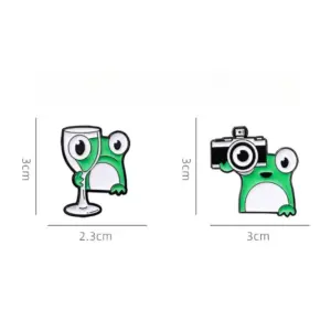 Charming Frog Brooch with Camera & Wine Glass 7 Sb4f246372fb24a198c7ec9589c948d7f5