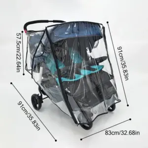 Twin Baby Stroller Clear Rain Cover 12 Sb4fc9d3ccbaf4aa082dcf9bce9180680g