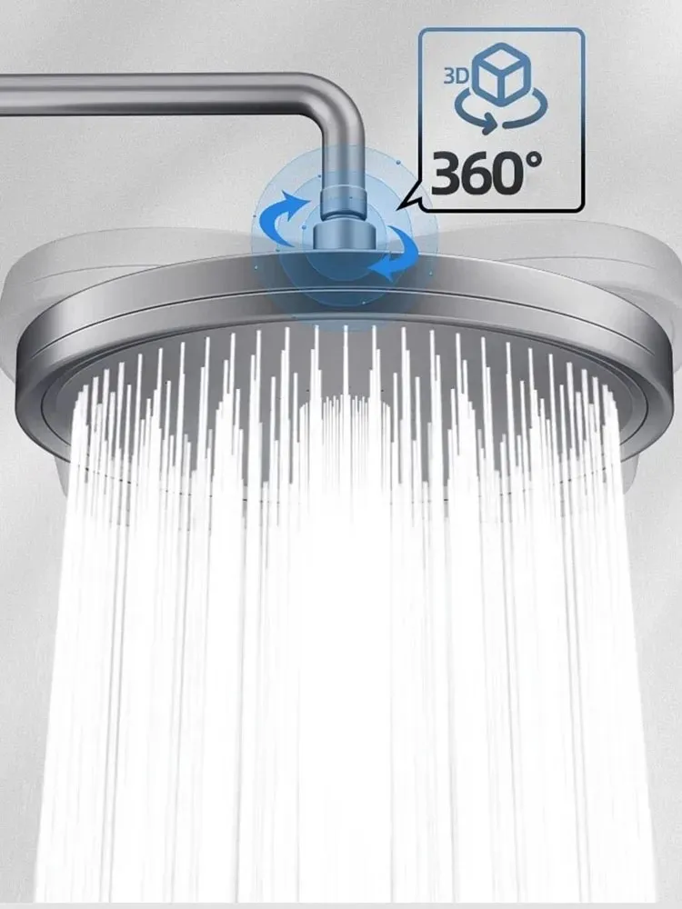 230mm Modern Rainfall Shower Head with 6 Modes 6 230mm Modern Rainfall Shower Head with 6 Modes - Image 6