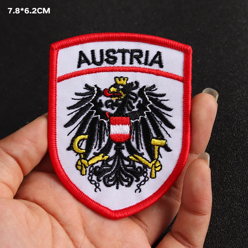 Punk Eagle Iron-On Patch Eco-Friendly 3D Design 2 Punk Eagle Iron-On Patch Eco-Friendly 3D Design - Image 2