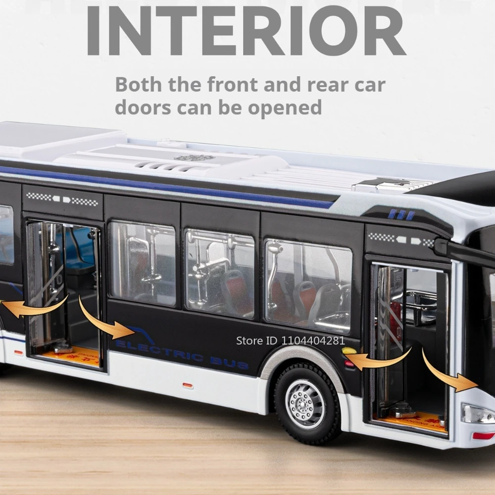 Diecast Electric Airport Bus Model 1:42 Scale 3 Diecast Electric Airport Bus Model 1:42 Scale - Image 3