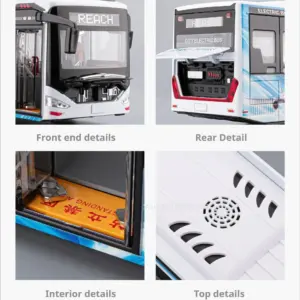Diecast Electric Airport Bus Model 1:42 Scale 11 Sb58d2d4dd3104f7bafe49ca4c89a27e7M