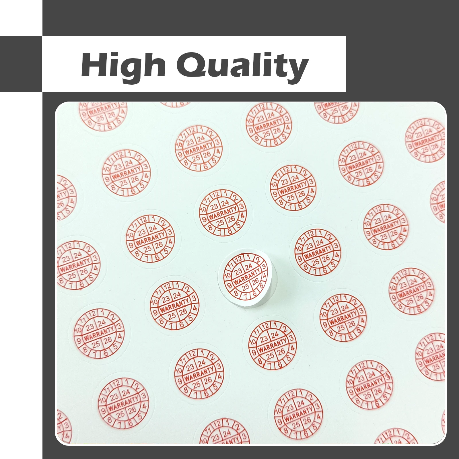 Red Security Seal Stickers, 10mm Diameter Set 4 Red Security Seal Stickers, 10mm Diameter Set - Image 4