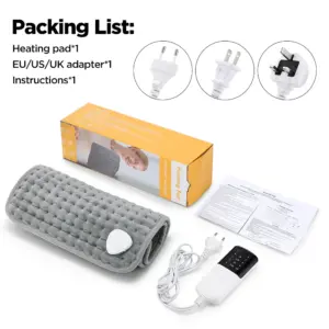 Silver Gray Electric Heating Pad 60x30cm 12 Sb5c68e240d1d4ae5beed575f12f4c857S