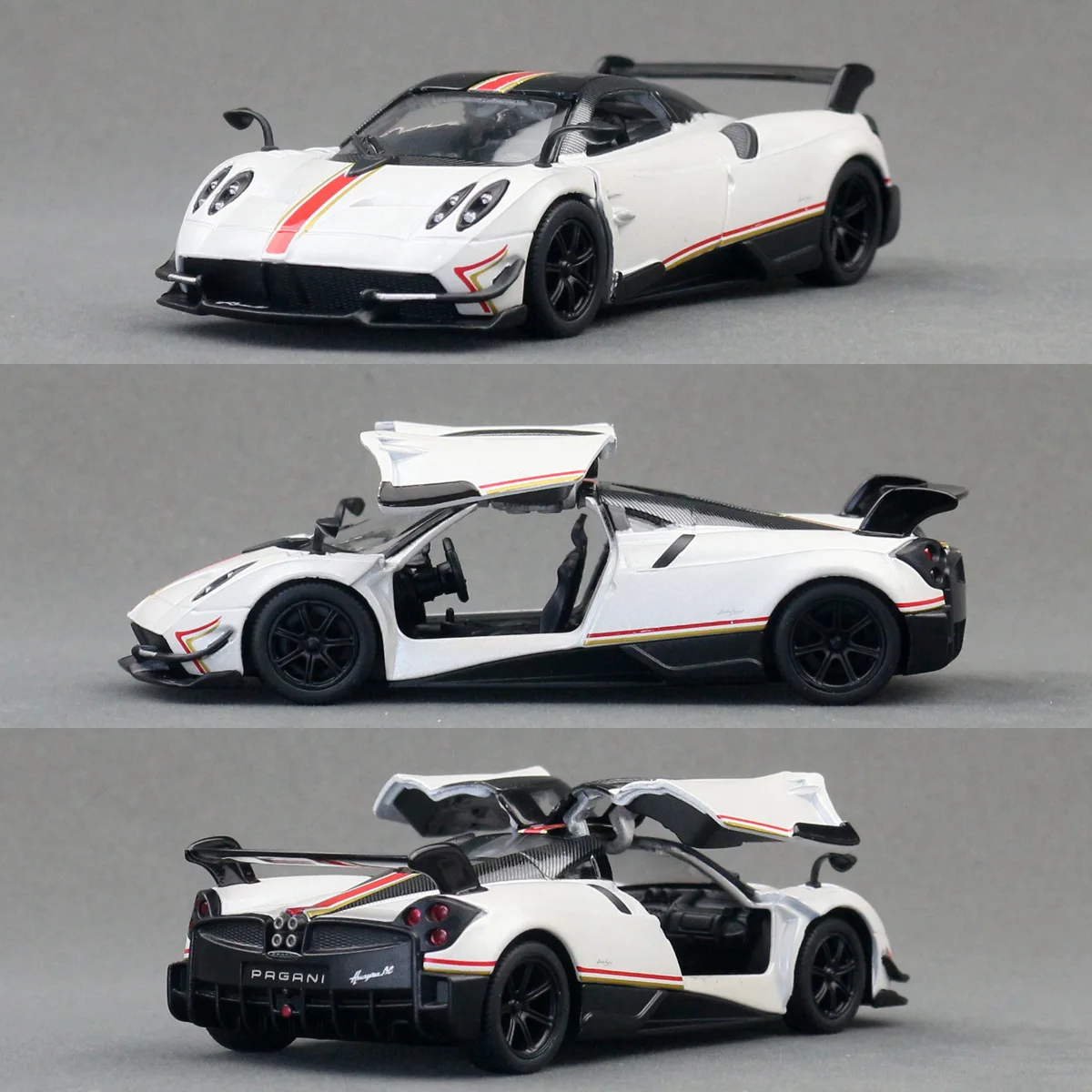 Pagani Huayra BC 1:38 Diecast Model in White 6 Pagani Huayra BC 1:38 Diecast Model in White - Image 6