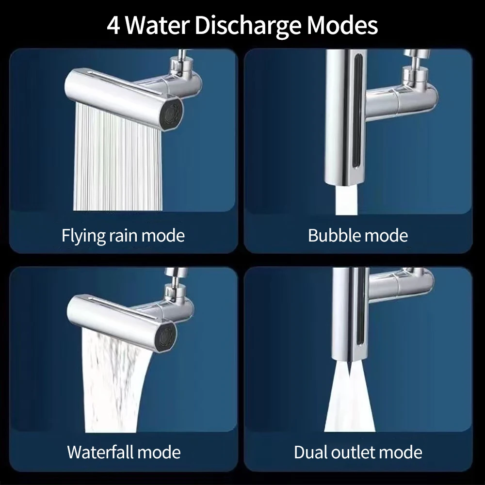 Silver Waterfall Faucet Extension Adapter 4 Silver Waterfall Faucet Extension Adapter - Image 4