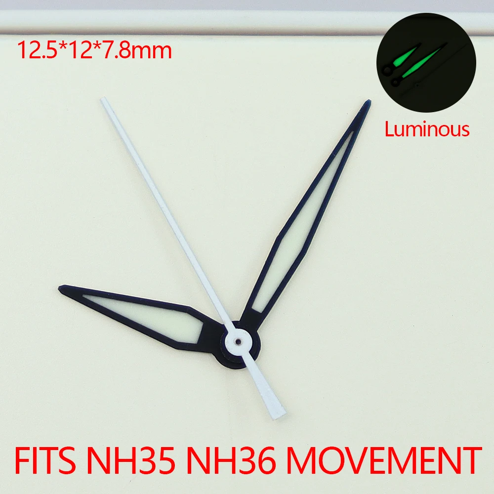 Green Luminous Watch Hands Set for NH35, NH36, 4R35, 4R36 3 Green Luminous Watch Hands Set for NH35, NH36, 4R35, 4R36 - Image 3