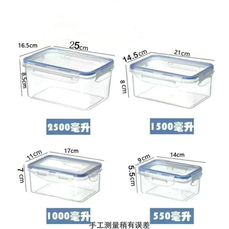 Rectangular Plastic Storage Set with Airtight Lids 6 Rectangular Plastic Storage Set with Airtight Lids - Image 6