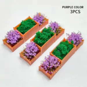 Vibrant Miniature Flower Bed Set for Dioramas 17 Sb6890a502e0b45e7b1c298c4f1f8f4b7u