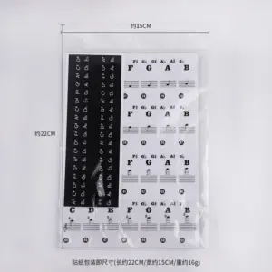 Colorful Transparent Piano Key Stickers for 88-49 Keys 12 Sb6a88fbe9c6b4214bd26bf993760a97c9