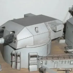 WWII German Battleship Paper Model 1/280 12 Sb6abfe4f3c834b1fa3afa80f73660698R