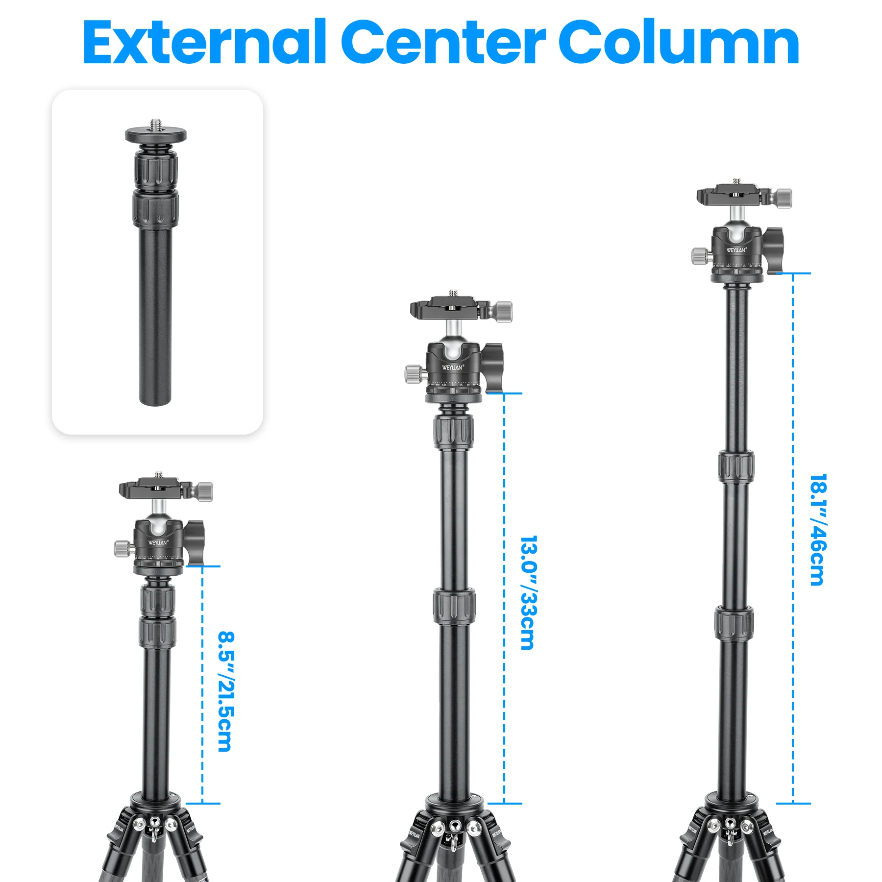 WEYLLAN GX2 Mini Carbon Fiber Tripod 6 WEYLLAN GX2 Mini Carbon Fiber Tripod - Image 6