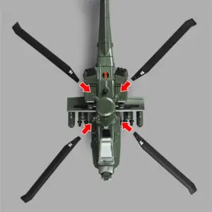 AH-64 Apache Helicopter Model 1:64 Scale 9 Sb6bf9d2478a34ad1bc168c5c0f82fc250