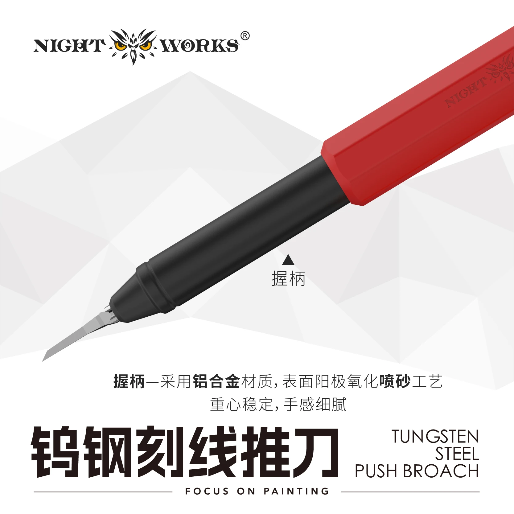 NightWorks Precision Modeling Chisel Set with Color Coded Handles 2 NightWorks Precision Modeling Chisel Set with Color Coded Handles - Image 2