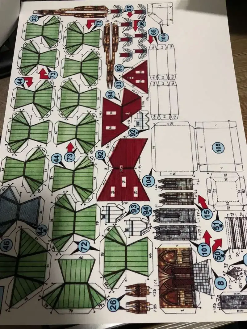 3D Paper Model of Katedrala Sv. Vita 5 3D Paper Model of Katedrala Sv. Vita - Image 5