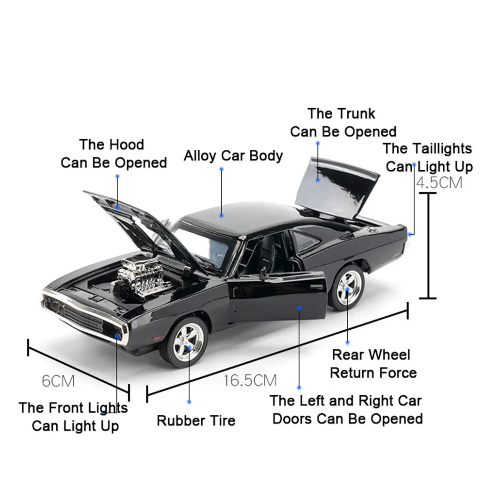 1:32 Diecast Alloy Firebird and Charger Model 3 1:32 Diecast Alloy Firebird and Charger Model - Image 3