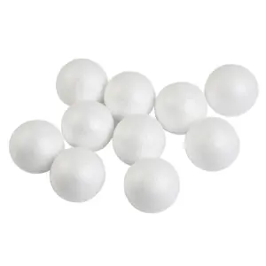 Set of 10 White Foam Balls for Crafts 11 Sb6fd070bc40b4d54b5a3de4184a17176E