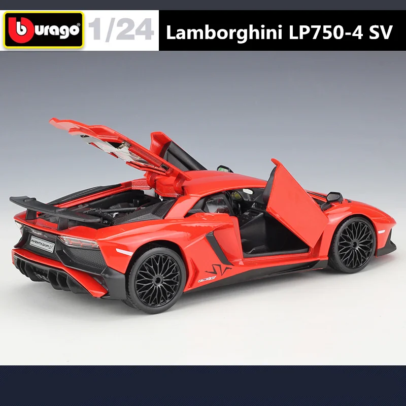 Lamborghini Aventador LP750-4 SV Diecast Model 1:24 4 Lamborghini Aventador LP750-4 SV Diecast Model 1:24 - Image 4