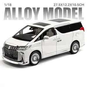 Elegant White Toyota Vellfire LM300 Diecast Model 18 Sb734ff18961d4500914e4206082108fba