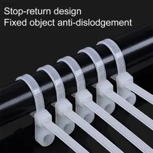 Durable Nylon Cable Tie with Screw Mount 10 Sb7484cd874ed4a9eb07e476dc588c606K