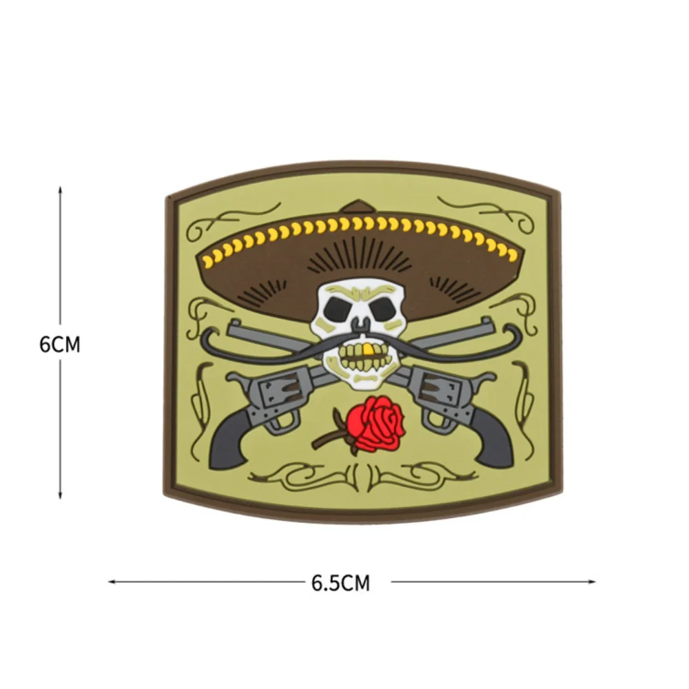 Edgy Skull & Wolf PVC Patch for Gear 9 Edgy Skull & Wolf PVC Patch for Gear - Image 9